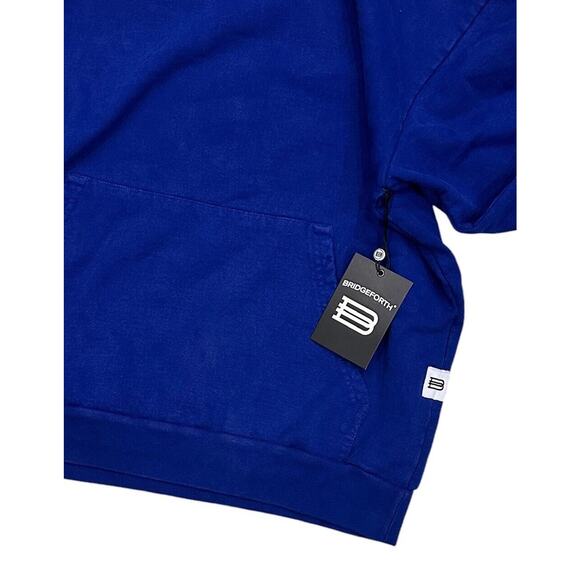 Bridgeforth Farms Men's Classic Pullover Heavyweight Hoodie Sweatshirt in Blue - Picture 2 of 2